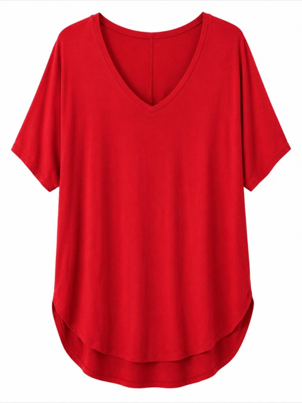 Torrid Red V-Neck Short Sleeve Top TORRID SIZE 2 18/20 tunic